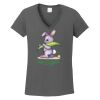 Ladies Heavy Cotton ™ 100% Cotton V Neck T Shirt Thumbnail