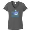 Ladies Heavy Cotton ™ 100% Cotton V Neck T Shirt Thumbnail