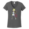 Ladies Heavy Cotton ™ 100% Cotton V Neck T Shirt Thumbnail