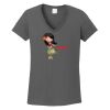 Ladies Heavy Cotton ™ 100% Cotton V Neck T Shirt Thumbnail