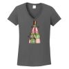 Ladies Heavy Cotton ™ 100% Cotton V Neck T Shirt Thumbnail