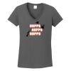 Ladies Heavy Cotton ™ 100% Cotton V Neck T Shirt Thumbnail