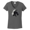 Ladies Heavy Cotton ™ 100% Cotton V Neck T Shirt Thumbnail