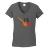 Ladies Heavy Cotton ™ 100% Cotton V Neck T Shirt Thumbnail