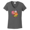 Ladies Heavy Cotton ™ 100% Cotton V Neck T Shirt Thumbnail