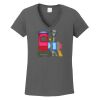 Ladies Heavy Cotton ™ 100% Cotton V Neck T Shirt Thumbnail