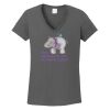 Ladies Heavy Cotton ™ 100% Cotton V Neck T Shirt Thumbnail