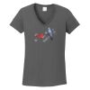 Ladies Heavy Cotton ™ 100% Cotton V Neck T Shirt Thumbnail