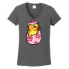 Ladies Heavy Cotton ™ 100% Cotton V Neck T Shirt Thumbnail