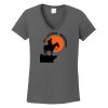 Ladies Heavy Cotton ™ 100% Cotton V Neck T Shirt Thumbnail