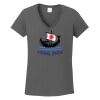 Ladies Heavy Cotton ™ 100% Cotton V Neck T Shirt Thumbnail