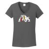 Ladies Heavy Cotton ™ 100% Cotton V Neck T Shirt Thumbnail