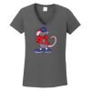 Ladies Heavy Cotton ™ 100% Cotton V Neck T Shirt Thumbnail