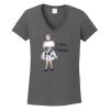 Ladies Heavy Cotton ™ 100% Cotton V Neck T Shirt Thumbnail