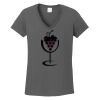 Ladies Heavy Cotton ™ 100% Cotton V Neck T Shirt Thumbnail