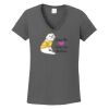 Ladies Heavy Cotton ™ 100% Cotton V Neck T Shirt Thumbnail