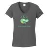 Ladies Heavy Cotton ™ 100% Cotton V Neck T Shirt Thumbnail