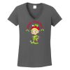 Ladies Heavy Cotton ™ 100% Cotton V Neck T Shirt Thumbnail