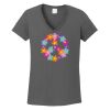 Ladies Heavy Cotton ™ 100% Cotton V Neck T Shirt Thumbnail