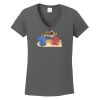 Ladies Heavy Cotton ™ 100% Cotton V Neck T Shirt Thumbnail