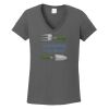 Ladies Heavy Cotton ™ 100% Cotton V Neck T Shirt Thumbnail