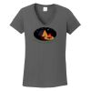 Ladies Heavy Cotton ™ 100% Cotton V Neck T Shirt Thumbnail