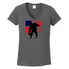 Ladies Heavy Cotton ™ 100% Cotton V Neck T Shirt Thumbnail