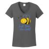 Ladies Heavy Cotton ™ 100% Cotton V Neck T Shirt Thumbnail