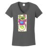 Ladies Heavy Cotton ™ 100% Cotton V Neck T Shirt Thumbnail