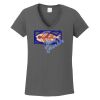 Ladies Heavy Cotton ™ 100% Cotton V Neck T Shirt Thumbnail
