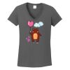 Ladies Heavy Cotton ™ 100% Cotton V Neck T Shirt Thumbnail
