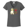 Ladies Heavy Cotton ™ 100% Cotton V Neck T Shirt Thumbnail