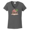 Ladies Heavy Cotton ™ 100% Cotton V Neck T Shirt Thumbnail