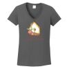 Ladies Heavy Cotton ™ 100% Cotton V Neck T Shirt Thumbnail