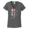 Ladies Heavy Cotton ™ 100% Cotton V Neck T Shirt Thumbnail