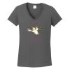 Ladies Heavy Cotton ™ 100% Cotton V Neck T Shirt Thumbnail