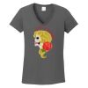 Ladies Heavy Cotton ™ 100% Cotton V Neck T Shirt Thumbnail