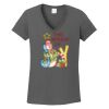 Ladies Heavy Cotton ™ 100% Cotton V Neck T Shirt Thumbnail