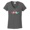 Ladies Heavy Cotton ™ 100% Cotton V Neck T Shirt Thumbnail