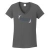 Ladies Heavy Cotton ™ 100% Cotton V Neck T Shirt Thumbnail