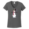 Ladies Heavy Cotton ™ 100% Cotton V Neck T Shirt Thumbnail