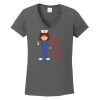 Ladies Heavy Cotton ™ 100% Cotton V Neck T Shirt Thumbnail