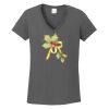 Ladies Heavy Cotton ™ 100% Cotton V Neck T Shirt Thumbnail