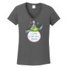 Ladies Heavy Cotton ™ 100% Cotton V Neck T Shirt Thumbnail