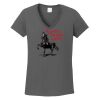 Ladies Heavy Cotton ™ 100% Cotton V Neck T Shirt Thumbnail