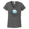 Ladies Heavy Cotton ™ 100% Cotton V Neck T Shirt Thumbnail