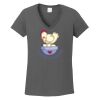 Ladies Heavy Cotton ™ 100% Cotton V Neck T Shirt Thumbnail