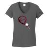 Ladies Heavy Cotton ™ 100% Cotton V Neck T Shirt Thumbnail