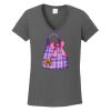 Ladies Heavy Cotton ™ 100% Cotton V Neck T Shirt Thumbnail