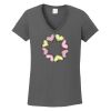 Ladies Heavy Cotton ™ 100% Cotton V Neck T Shirt Thumbnail